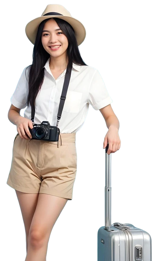 visawang-female-tourist-camera