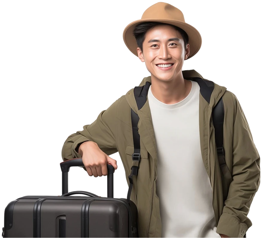 visawang-male-tourist-suitcase